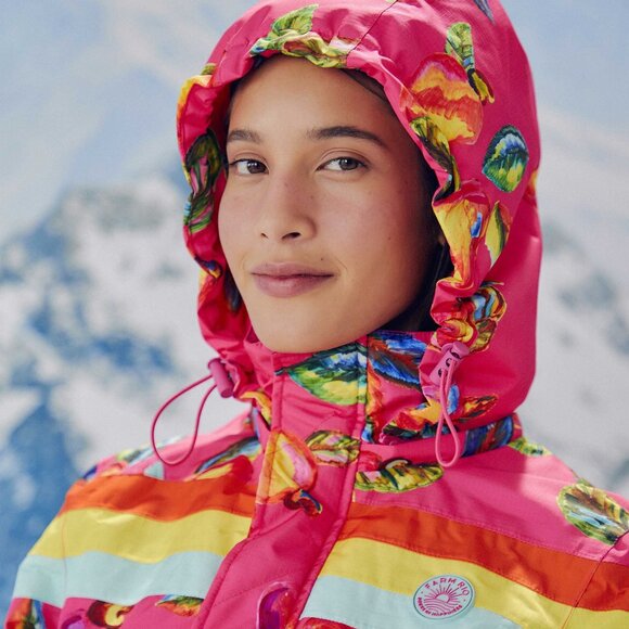 NWT FARM RIO Pink Cashew Ski Jumpsuit - Picture 5 of 9